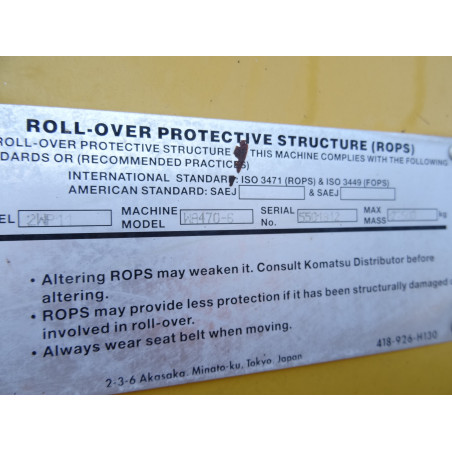 Komatsu WA470-6 Wheel...