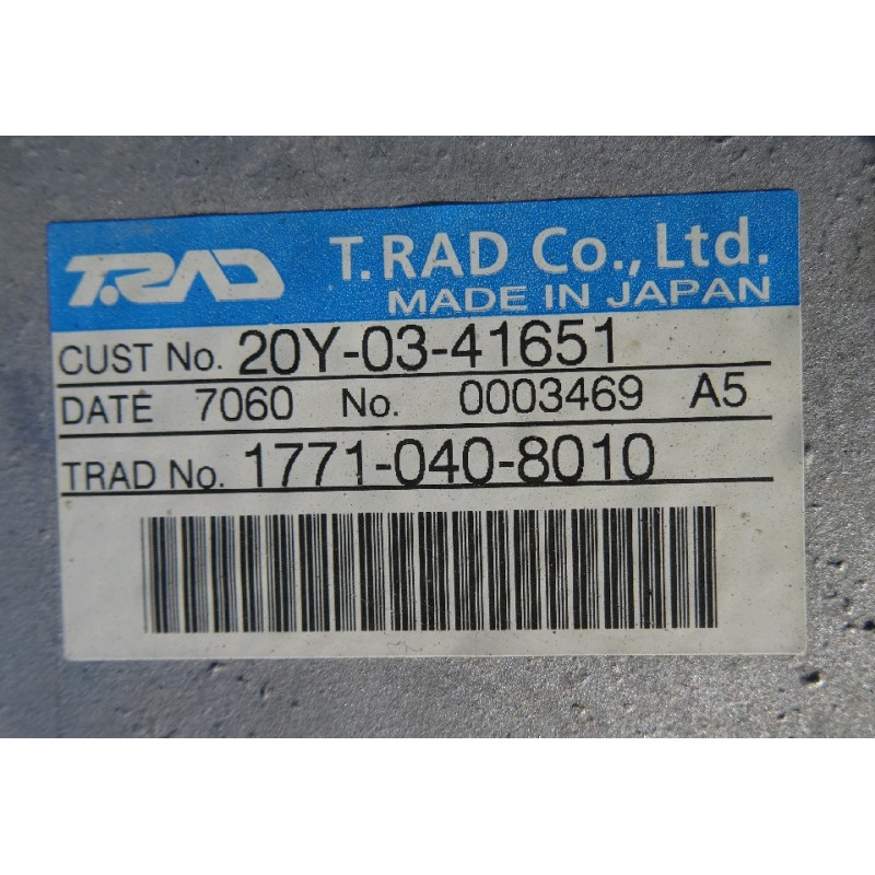Radiatore 20Y-03-41651 per... Radiatore 20Y-03-41651 per...