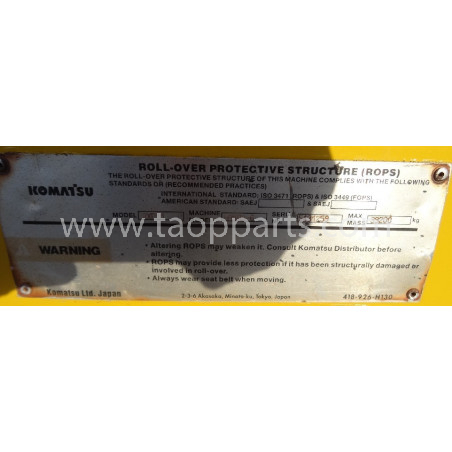 Cabina Komatsu 425-926-3415... Cabina Komatsu 425-926-3415...