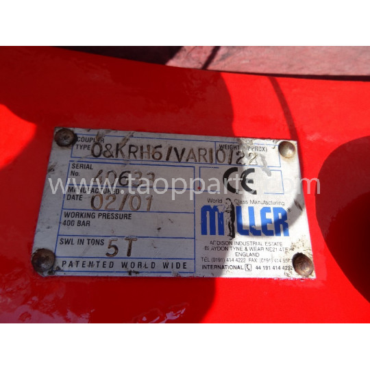 used MILLER Quick coupler from RH6 for Crawler excavator