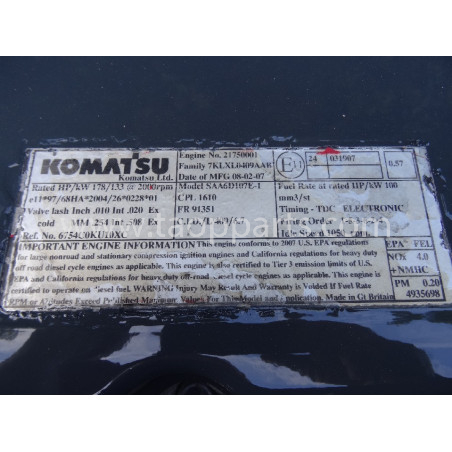 used Komatsu Engine...