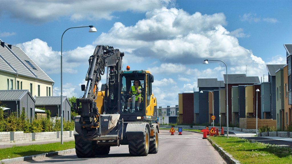 Wheeled excavator