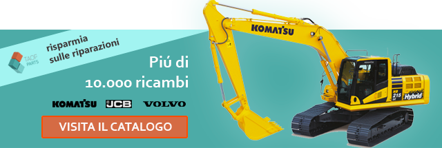 ricambi komatsu jcb volvo per macchine movimento terra