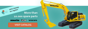 used spare parts komatsu volvo jcb catalog