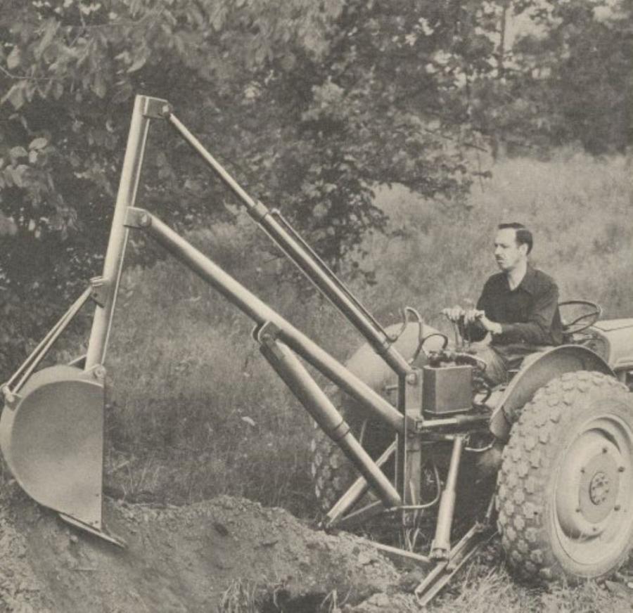 The first backhoe